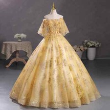 Ball Gown Women Evening Dresses Appliques Sequins Prom Birthday Party Gowns