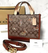 Coach Signature Dancing Kitten Print Cat Tote Bag outlet CC424