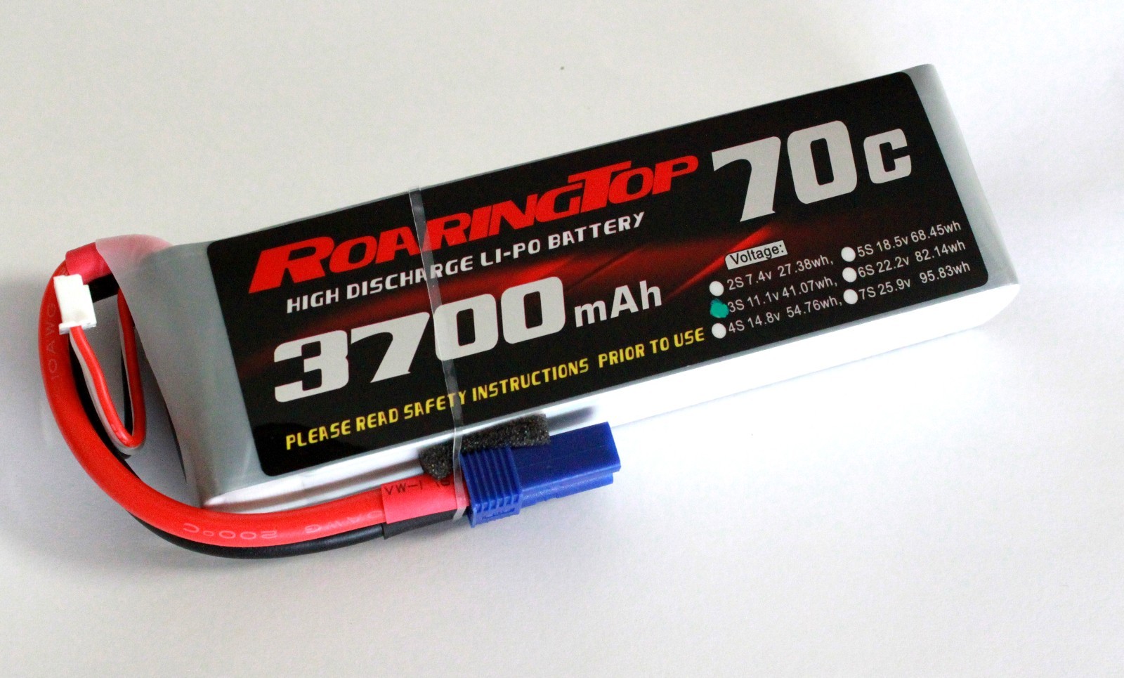 Batteria Lipo 5000mAh 14.8V 4S 70C Con Spina EC5 | RC Power