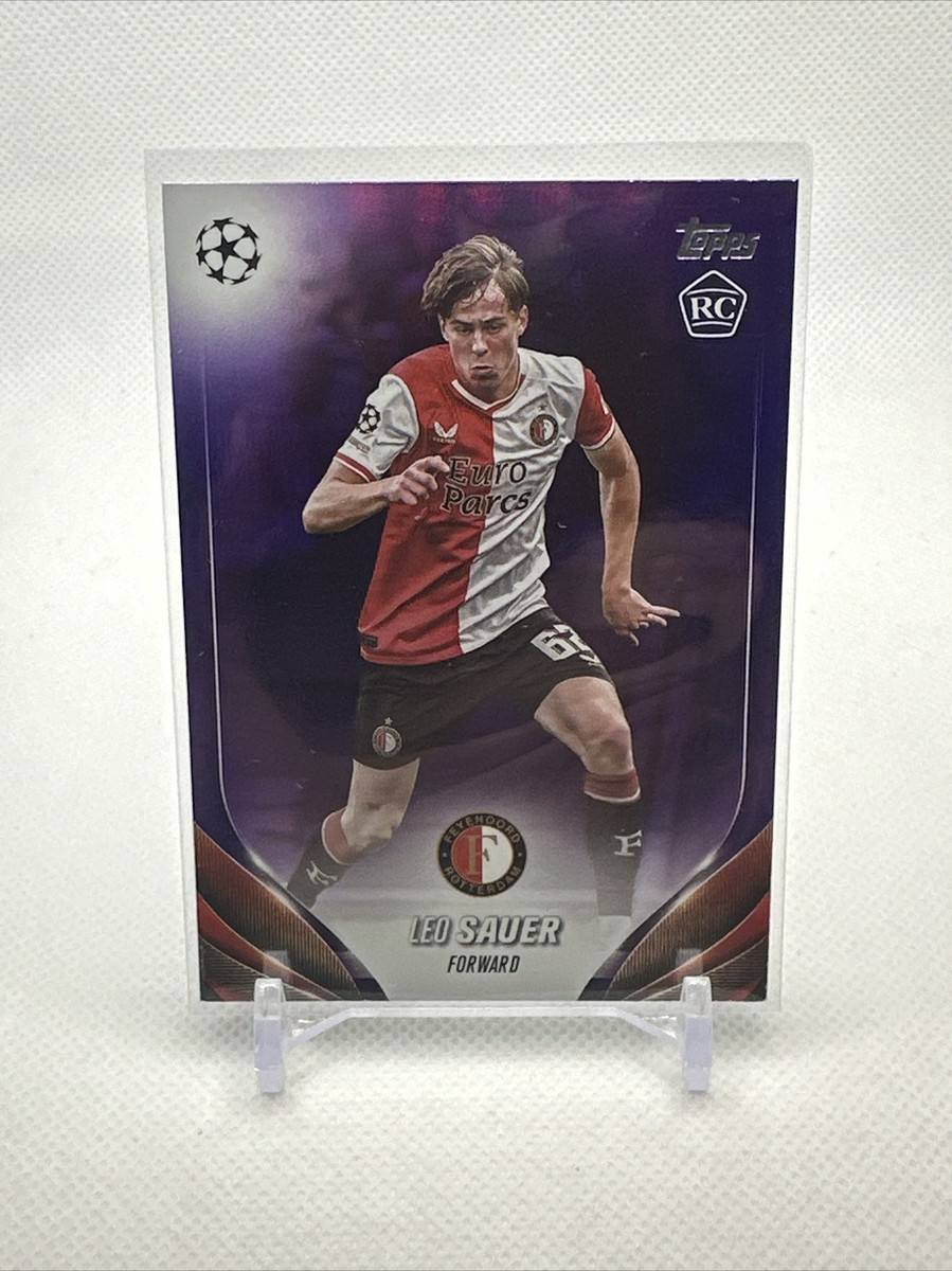レア　ASTRO 韓国FC UNIVERSITY Leo Sauer 2023-24 Topps UEFA Club Competitions Purple /299 RC No
