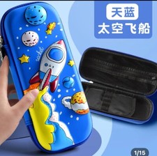 Large Capacity EVA Cute 3D Pencil Box with Zipper for Kids School Or Gift.