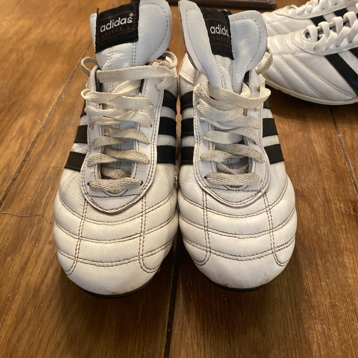Adidas Kaiser 5 SG Football Boots Studs White UK 8 | eBay UK