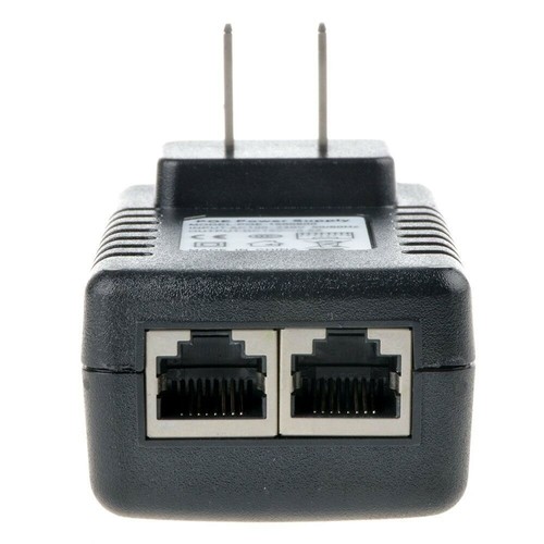Adaptador Ethernet inyector PoE enchufe de pared 12V 1A para teléfono/cámara IP, AP de red - Imagen 5 de 6