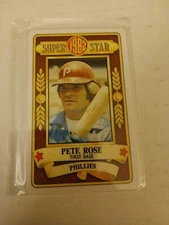 1982 Perma-Graphics Credit Card Pete Rose #150-SS8209 Phillies. High Grade Raw.