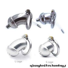 New Male Chastity Device Cage Real Stainless Steel Chastity Belt Peni Cage