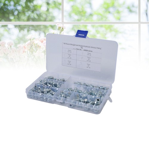 80 in Butter Mouth Set Grease Fitting Pack Fittings Assortment Kit