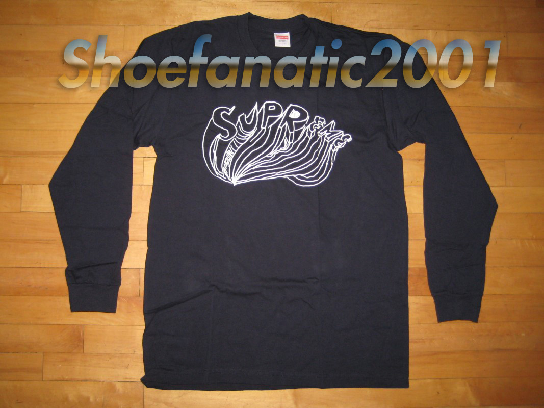 Supreme Daniel Johnston Shirt L/S L Box Logo Dipset Navy Artist