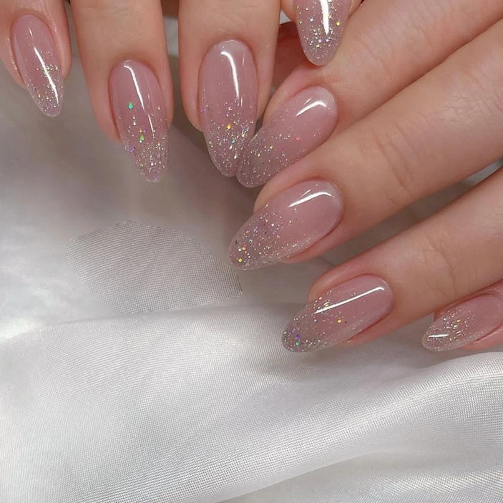 Glitter French Nail Designs for Summer 2023| Morovan