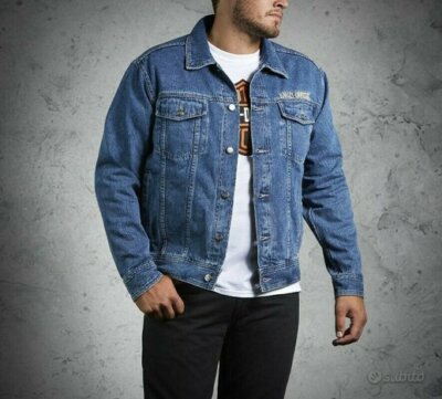 GIACCA GIUBBINO GIUBBOTTO ORIGINALE HARLEY DAVIDSON BIKERS MOTO jeans h-d  patch | eBay