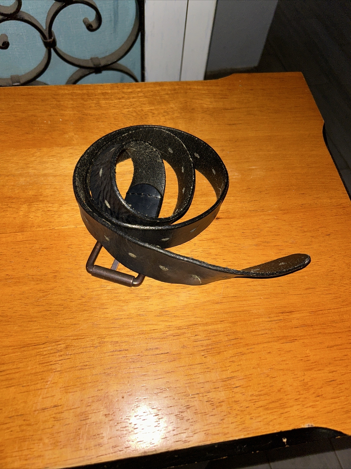 Men's Leather Dress Belt with Single Prong Buckle Belts for Men,1.5