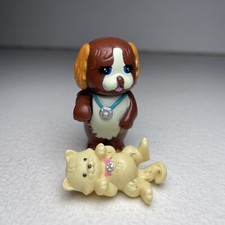 Vintage 1993 Littlest Pet Shop Care Center Puppy  Kitty Figure Kenner Toy