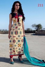 Indian Kurti Kurta Digital Printed Pakistani Women Tunic Tafeta Silk Top Ethnic