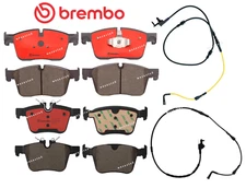 Front Brake & Rear Brake Pad OE Brembo Ceramic +Sensor for Jaguar F-Pace 2.0L