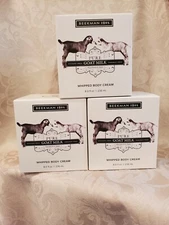 Beekman 1802 Whipped Body Cream 8 oz. PURE Unscented Lot of 3