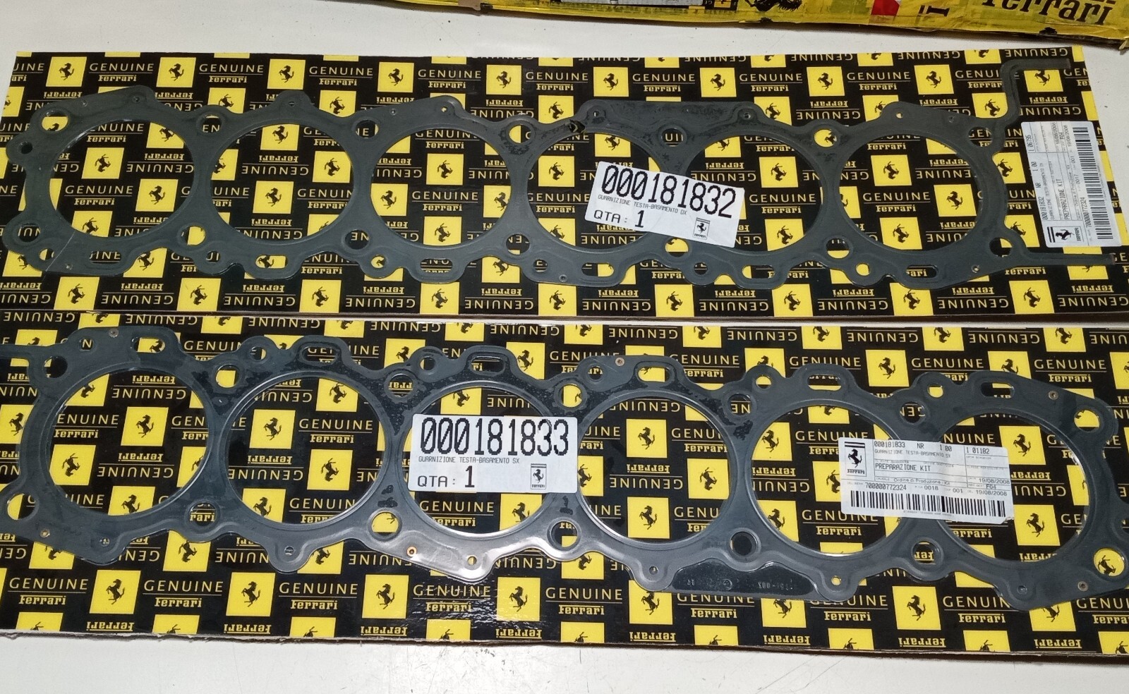 Ferrari Enzo Engine Gasket Set_Seals_O Rings_199083_Exhaust Donuts_Head Gaskets