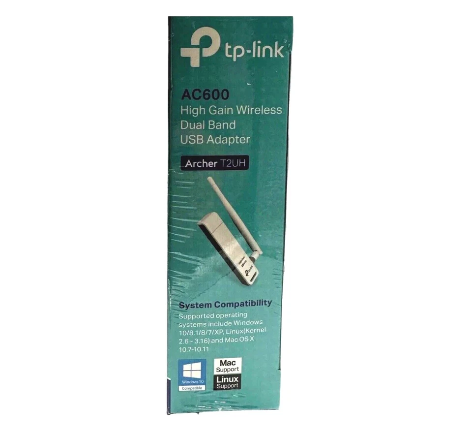 TP-Link AC600 High Gain Dual Band USB Wireless WiFi Network Adapter T2UH PC Mac - Image 3 of 3