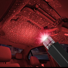 USB Star Projector Night Light, Portable Adjustable Romantic Interior Car Roof L