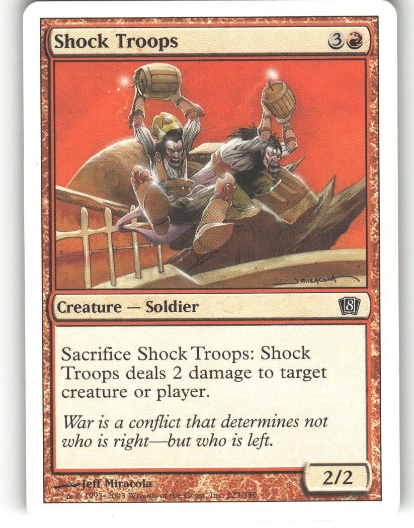 Shock Troops - 8th Edition - MTG - Common - #223 - NM