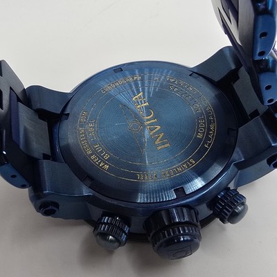 Invicta Men's Capsule Blue Label Chronograph Watch 27745 48mm Blue
