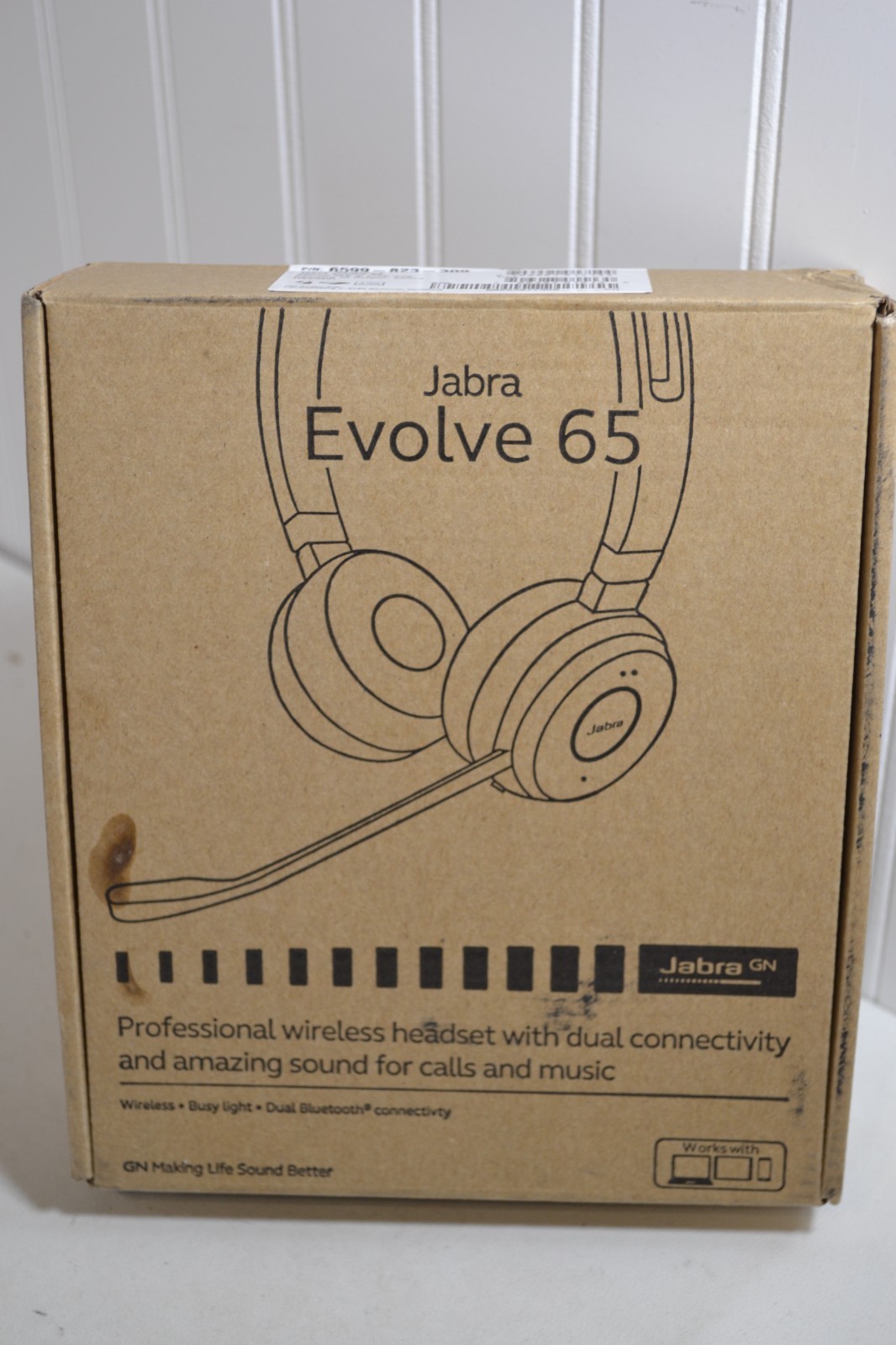 Jabra Evolve 65 MS Stereo Wireless Headset (6599-823-309) 706487015130 ...