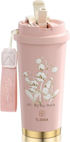 [2-IN-1 LID] Travel Mug,Coffe mug,Coffe cup,Ceramic coating Lined,316 Stainless - Afbeelding 9 van 11