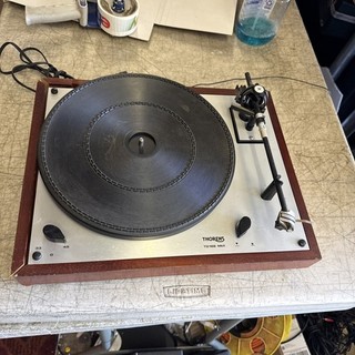 Giradischi vintage Thorens TD 166 MK II Germania 1982 così com'è non testato