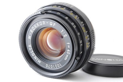 NEAR MINT] Minolta M Rokkor 40mm F2 Lens Leica M Mount for CL CLE