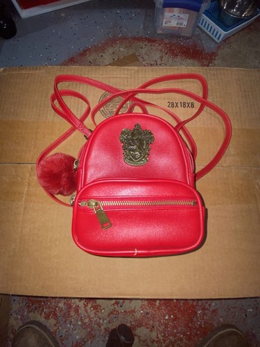 Harry Potter Gryffindor Crest Mini Backpack Universal Studios Park Bag Red