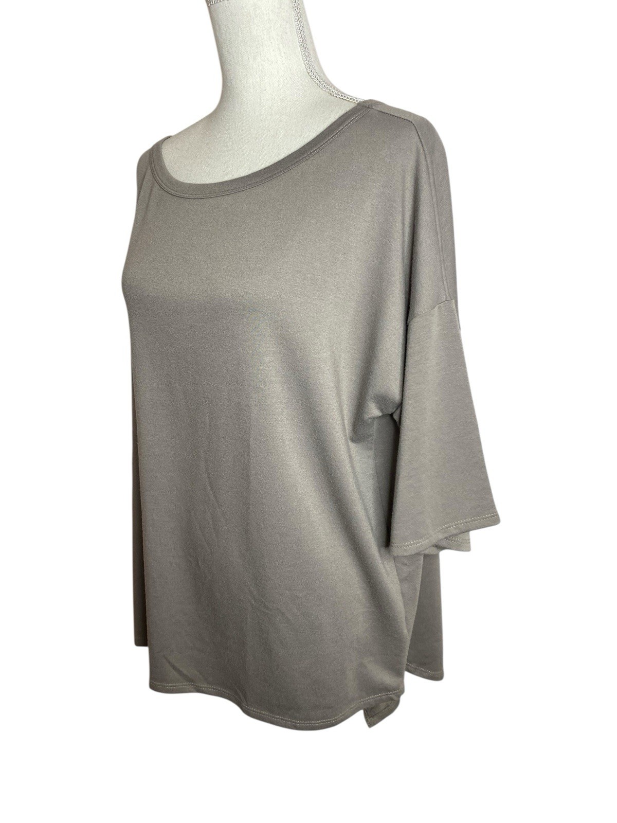 Three Bird Nest Medium Brown Ruffle Split Back To… - image 10