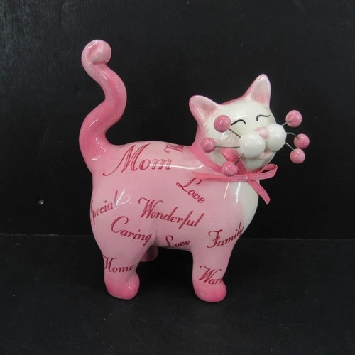 Lacombe Willitts Designs #86226 Figurine Wonderful Mom Pink and White Cat