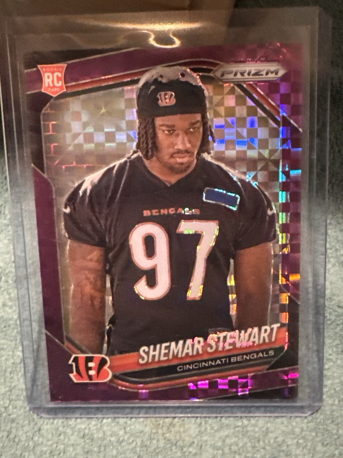 SHEMAR STEWART 2025 PANINI PRIZM #344 PURPLE POWER RC 01/49 BENGALS Ebay 1/1 !
