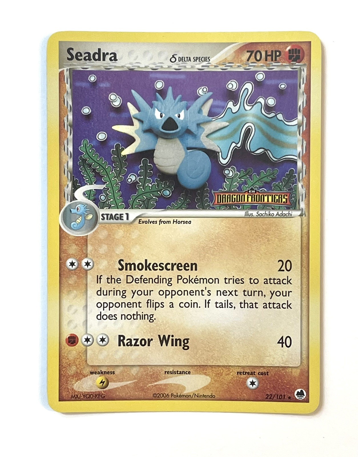 Seadra Delta Species 022 22/101 Reverse Holo Dragon Frontiers NM- NearMint Minus