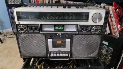 JVC RC-838JWII AM/FM Stereo Cassette Player & Recorder Silver/Black