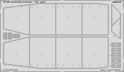 Eduard 3649 1:35 Brummbar Sd.Kfz.166 frühe Schurzenrüstung