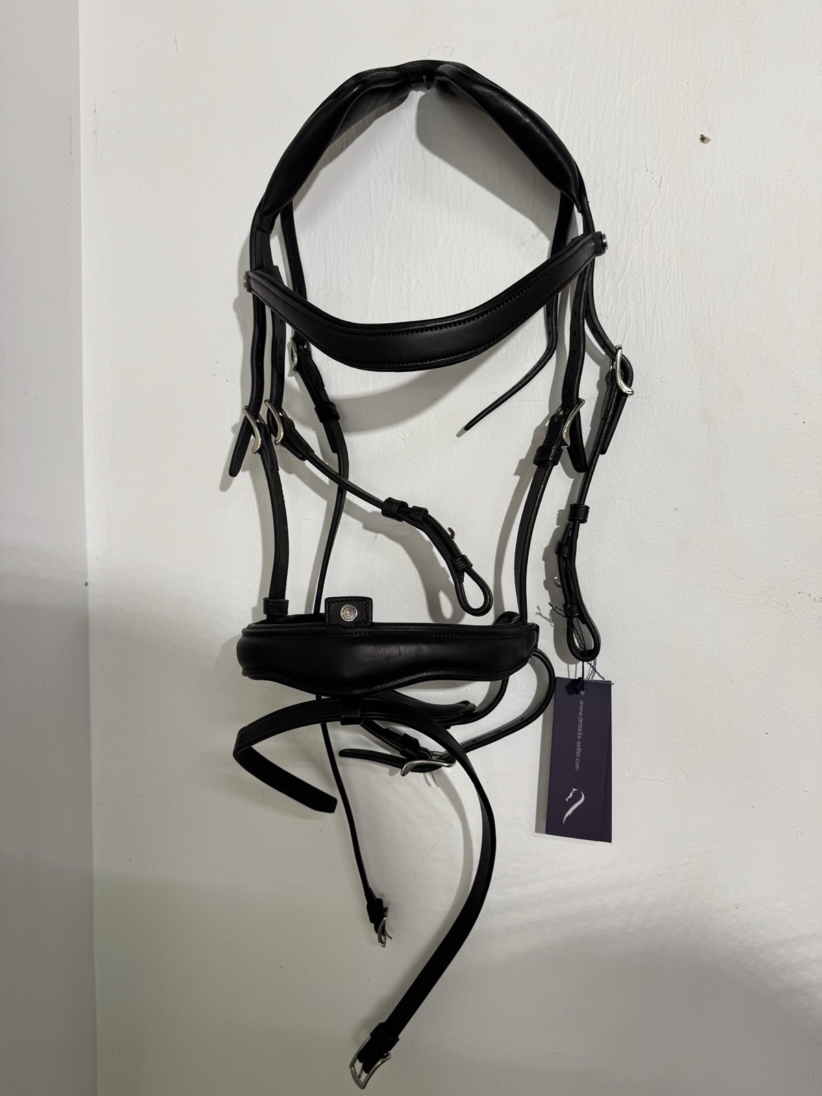Antares Precision Large Crank Noseband Anatomic Bridle - Black NWT Size 1