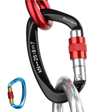 Screwgate Locking Carabiner Clip Professional Rock Climbing Carabiner Screw Lock