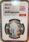 * 1879 S * NGC MS65 BLAST WHITE GEM!! INCREDIBLE PQ MORGAN SILVER DOLLAR #011