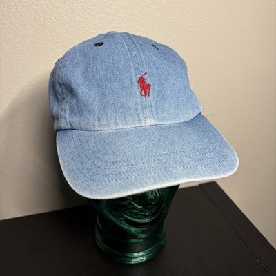 polo jeans ハット　90s Vintage 90s Polo Ralph Lauren Denim Jean Chambray Hat Sport RL