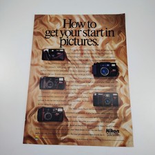 Nikon Vintage Camera Ad Brochure Photography Collectible 1989-90