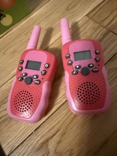 Real Working Kids Walkie Talkies 2 Pack Needs 8 AAA Batteries Works Great