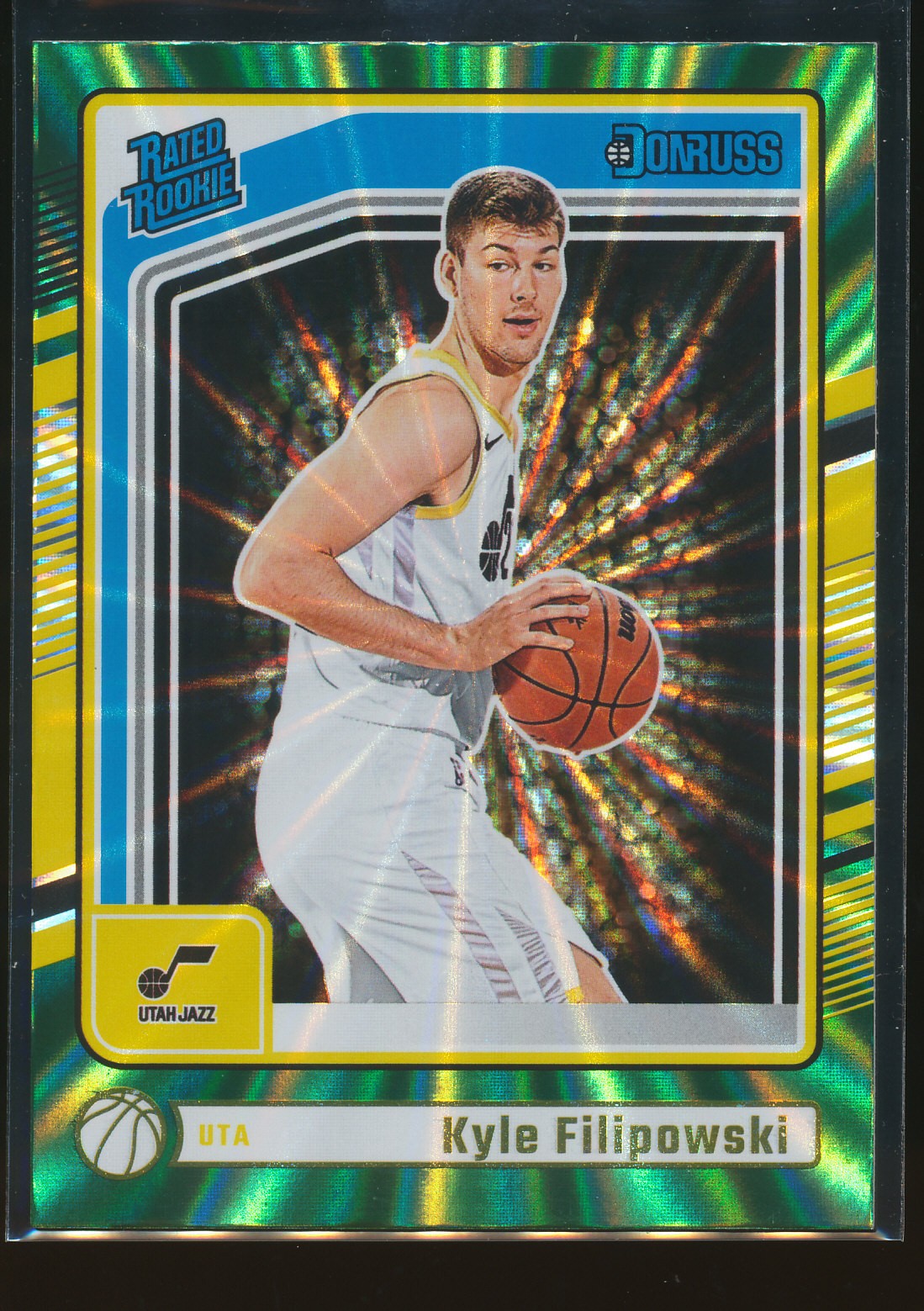 Kyle Filipowski #233 2024-25 Donruss Holo Green Laser Rookie
