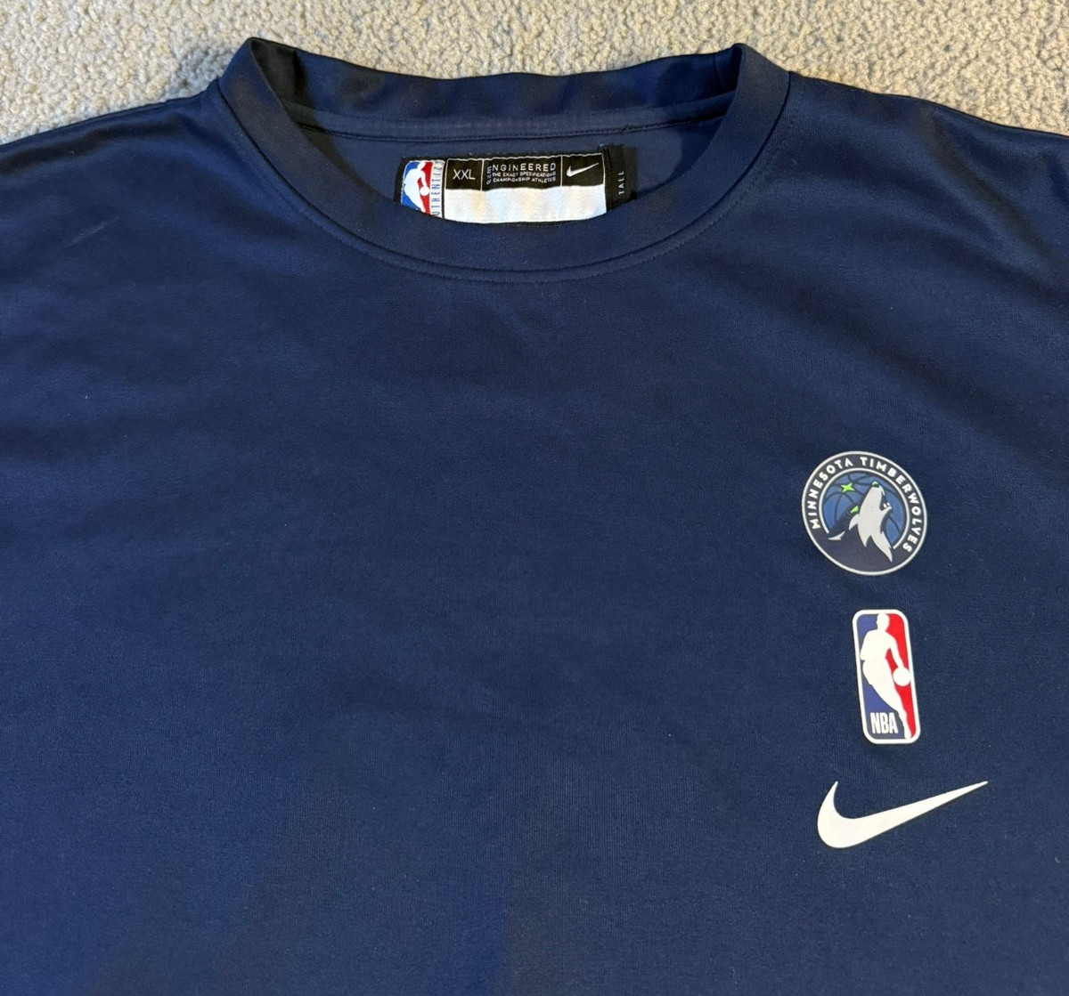 Nike NBA Authentics Minnesota Timberwolves Crew Neck Sweatshirt - Size XXLT thumbnail 2