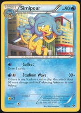 SIMIPOUR 29/99 RARE NEXT DESTINIES POKEMON MODERATELY PLAYED