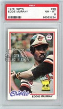 Eddie Murray 1978 Topps Baseball Rookie Card #36 PSA 8 (224)