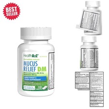 Mucus Relief DM - Dextromethorphan HBr 20mg Guaifenesin 400mg, 120 Count