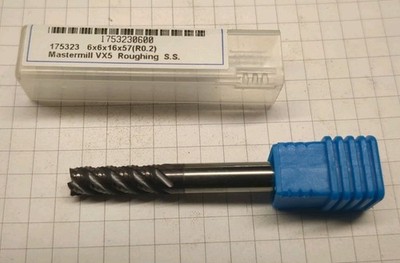 Europa 6mm Hartmetall Schruppen 175323 Mastermill VX5 6x6x16x57 (R0,2) 1753230600