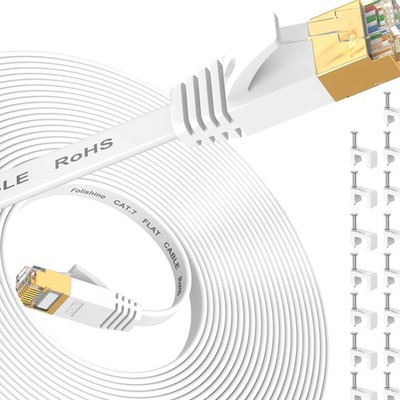 Ethernet Kabel Cat7 10M, High Speed LAN Kabel, geschirmt, vergoldete RJ45, Ne...