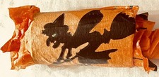 Rare vintage Halloween Crepe Paper Party Favor Witch Cat with prizes no candy