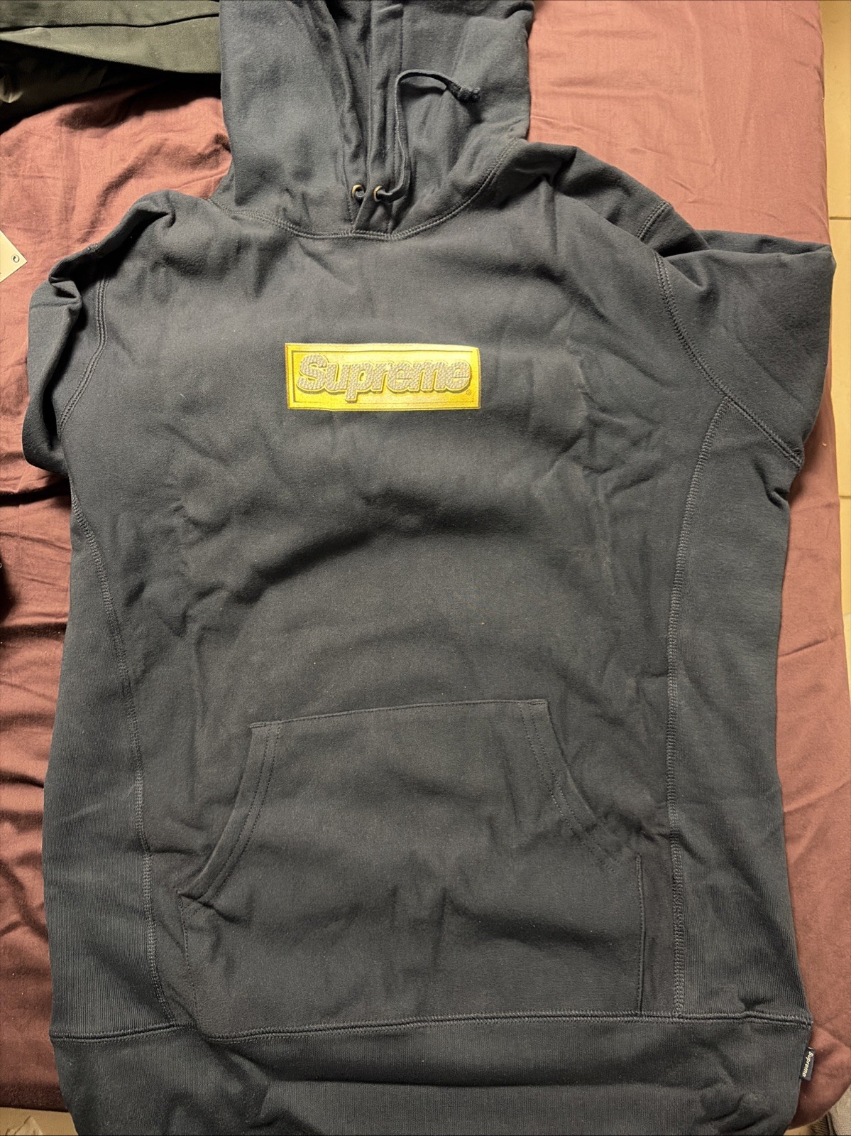 SUPREME BLING BOX LOGO HOODIE NAVY SZ XL Brand New 2014 58190₽