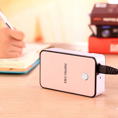 Portable Electric Space Heater Mini Desktop Hand Warmer Warm Air Blower for Home